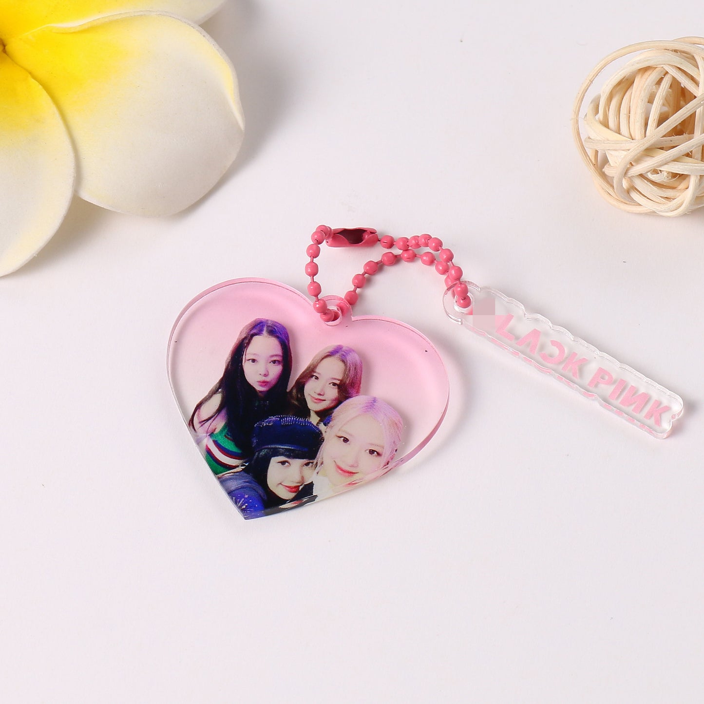 KPOP Heart Photo Keychains - BTS, NCT, Aespa, Twice, Blackpink, TXT, Stray Kids