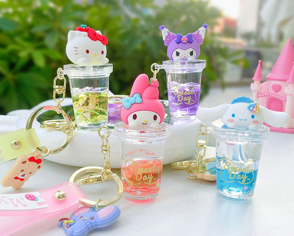 Licensed Sanrio Liquid Keychains