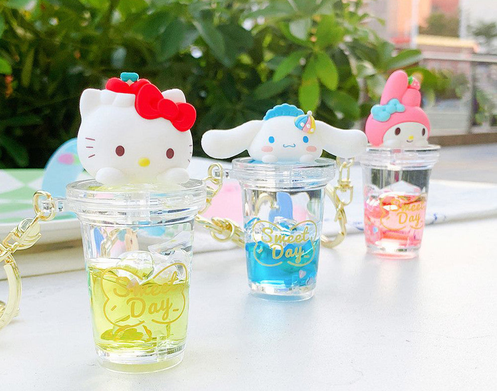 Licensed Sanrio Liquid Keychains