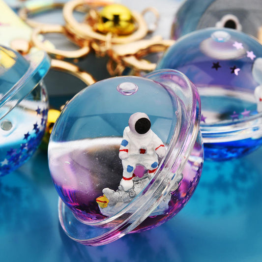 Purple Astronaut Liquid Keychain - Limited Edition Keyring for BTS Jin's "The Astronaut"