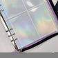 Holographic A5 Binder Refill Inserts (10 Pages) - Clear, Stars, and Cherry Blossom Designs