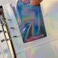 Holographic A5 Binder Refill Inserts (10 Pages) - Clear, Stars, and Cherry Blossom Designs