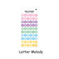 Kawaii Rainbow Deco Stickers Sheet