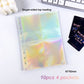 Holographic A5 Binder Refill Inserts (10 Pages) - Clear, Stars, and Cherry Blossom Designs