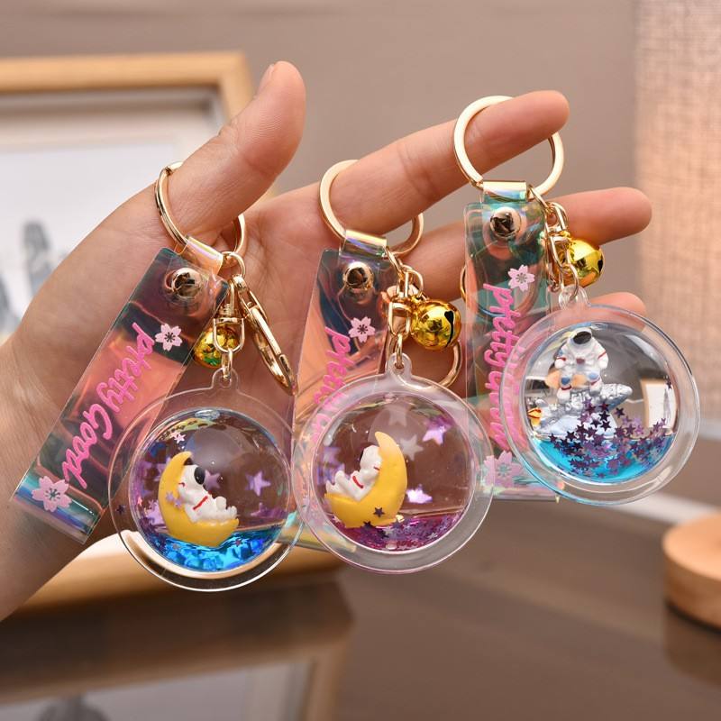 Purple Astronaut Liquid Keychain - Limited Edition Keyring for BTS Jin's "The Astronaut"