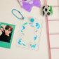 Kawaii Ribbon Photocard Holder Keychains