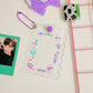 Kawaii Ribbon Photocard Holder Keychains