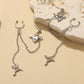 Heart Lock and Key Cuff Earrings