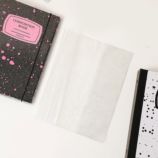 Clear Glitter Cover for A5 Hard Cover Binders (Cover Only)