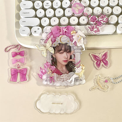 Fancy Cupid Acrylic Photocard Frames With Accessories
