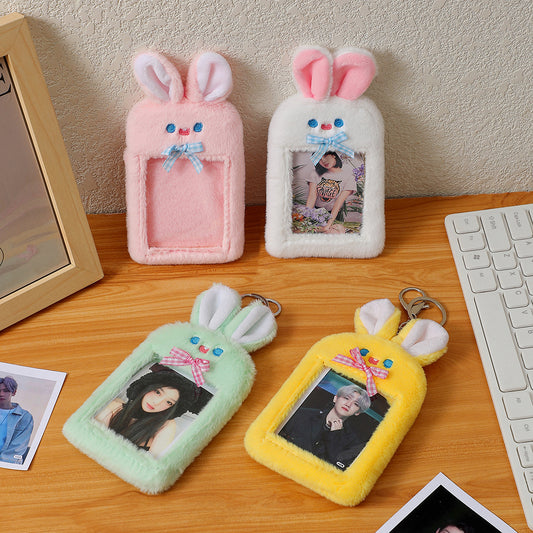 Kawaii Bunny Plush Photocard Holders