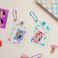 Kawaii Ribbon Photocard Holder Keychains