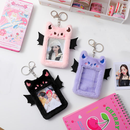Kawaii Creepy Cute Plush Bat Photocard Holders
