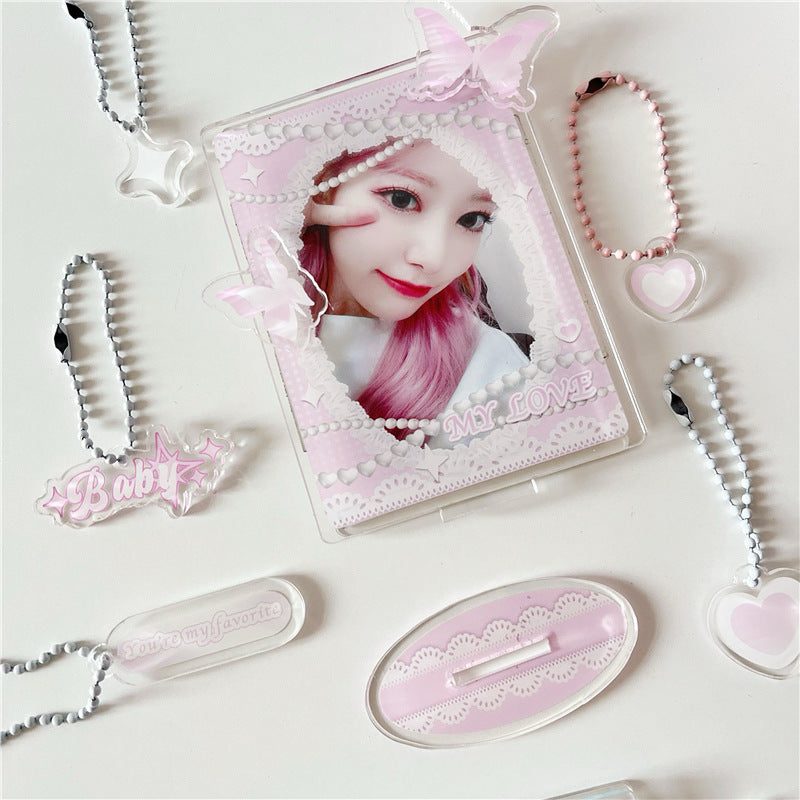 Pastel Acrylic Photocard Frames with Accessories