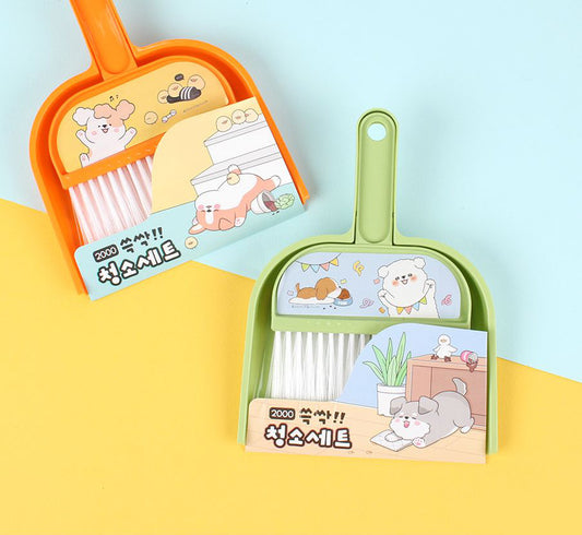 Kawaii Mini Desk Dustpan and Brush Set