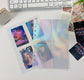 Holographic A5 Binder Refill Inserts (10 Pages) - Clear, Stars, and Cherry Blossom Designs