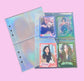 Holographic A5 Binder Refill Inserts (10 Pages) - Clear, Stars, and Cherry Blossom Designs