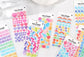 Kawaii Rainbow Deco Stickers Sheet