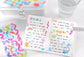 Kawaii Rainbow Deco Stickers Sheet
