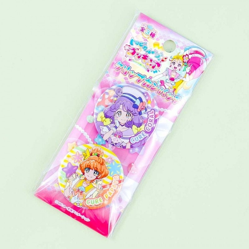 PreCure Badge Set - Tropical Rouge! Pretty Cure Cure Coral