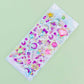 Kawaii Purple 3D Gem Stickers