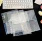 Holographic A5 Binder Refill Inserts (10 Pages) - Clear, Stars, and Cherry Blossom Designs