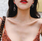 Korean Finger Heart Asymmetrical Earrings